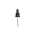Tampa Conta-Gotas Para Frasco de 30ml Kit c/5 - Preta Lacre