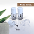 Frasco de Vidro Para Esmalte 10ml Kit c/3 - Incolor/Branco