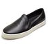 Tenis slip em couro legitimo 26040 Couro preto
