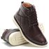 Bota Urbana Masculina Cano Curto Café 100% Couro - Ref. 2023
