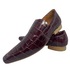 Mocassim Masculino Italiano Em Couro Croko Roxo Ursula Ref: 1107