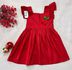 Vestido Gola Quadrada - Vermelho