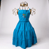 VESTIDO MARISOL BORDADO - AZUL TURQUESA