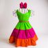 VESTIDO MELISSA TRICOLOR - VERDE
