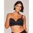 Sutiã Meia Taça Plus Size Preto