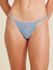 Calcinha String Fio Dental Em Renda Azul Tule