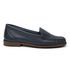 Mocassim Feminino Clássico em Couro Cor Azul Marinho