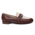 Loafer Feminino em Couro com fivela cor Café