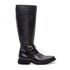 BOTA MONTARIA METALASSÊ FEMININA COURO PRETO