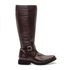 BOTA MONTARIA METALASSÊ FEMININA COURO CAFÉ