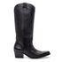 BOTA TEXANA CANO LONGO FEMININA COURO PRETO 