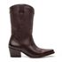 BOTA TEXANA CANO MÉDIO FEMININA COURO CAFÉ