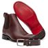 KIT BOTA CHELSEA VINHO SOLADO EM COURO + CINTO 