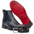 KIT BOTA CHELSEA MARINHO SOLADO EM COURO + CINTO