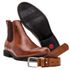 KIT BOTA CHELSEA E CINTO COURO NOBRE WHISKY