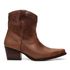 BOTA FEMININA WESTERN CANO BAIXO COURO CARAMELO