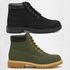 2 Botinas Arizona Masculina Couro Nobuck - Oliva + Preto