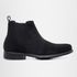 Botina Chelsea Masculina Couro Legítimo Nobuck - Preto