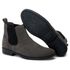 Botina Chelsea Colorado Masculina Couro Legítimo Nobuck - Cinza