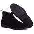 Botina Chelsea Colorado Masculina Couro Legítimo Nobuck - Preto