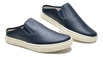 Mule Masculino Couro Legítimo Calce Fácil Confort - Azul