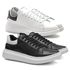 2 Sapatênis Masculino Maqueen Notorian Sola Alta - Branco/Preto + Preto/Branco