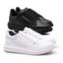2 Sapatênis Masculino Maqueen Notorian Sola Alta - Preto/Preto + Branco/Branco