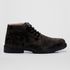Bota Lançamento Michigan Masculina Couro Camurça em Cadarço - Preto