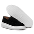 Mocassim Masculino Sola Alta Macio Loafer Derby - Preto/Branco