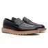 Sapato Loafer Tratorado Masculino Couro Legitimo - Preto