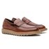 Sapato Loafer Tratorado Masculino Couro Legitimo - Avelã