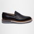 Sapato Mocassim Masculino Social CouroSlip on Mule Moderno - Preto