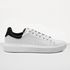 Tenis Masculino Casual Branco Sola Alta Oversize Macquen - Branco/Preto