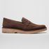 Mocassim Masculino Slip On Loafer Derby em Camurça - Café