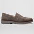 Mocassim Masculino Slip On Loafer Derby em Camurça - Cinza