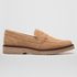 Mocassim Masculino Slip On Loafer Derby em Camurça - Areia