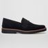 Mocassim Masculino Slip On Loafer Derby em Camurça - Preto