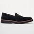 Mocassim Masculino Loafer Derby em Camurça - Preto/Preto