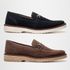 Kit 2 Mocassim Masculino Loafer Derby em Camurça - Azul + Marrom