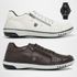 2 Tenis Masculino Casual Ajuste Elástico Leve e Confort + Relógio Digital - Gelo + Café