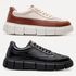 Kit 2 Pares do Tenis Oversized H.Boss Melburk Sneaker Masculino - Caramelo/Nude + Preto/Preto