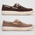 Kit 2 Pares Dockside Masculino Mexico Sola Alta em Couro - Areia + Marrom