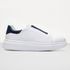 Tenis Masculino Casual Elástico Sneaker Oversize - Branco/Azul