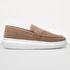 Mocassim Masculino Sola Alta Loafer Derby em Camurça - Bege