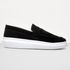 Mocassim Masculino Sola Alta Loafer Derby em Camurça - Preto/Branco