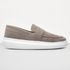 Mocassim Masculino Sola Alta Loafer Derby em Camurça - Cinza