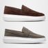 Kit 2 Mocassim Masculino Loafer Derby em Camurça - Marrom + Oliva