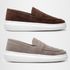 Kit 2 Mocassim Masculino Loafer Derby em Camurça - Marrom + Cinza