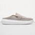 Mule Masculino Sola Alta Loafer Derby em Camurça - Cinza