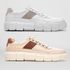 Kit 2 Pares de Tenis Oversized Sneaker Masculino - Branco e Nude